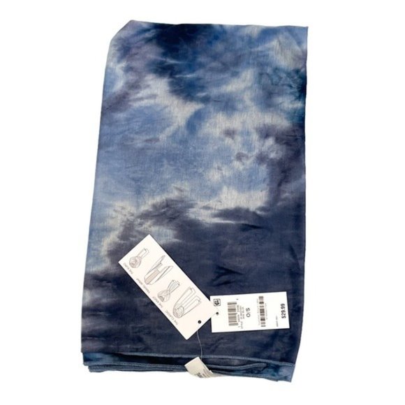 JENNI On Repeat Jersey Wrap Scarf Tie Dye NWT - Picture 2 of 6